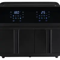 Westfalia Double friteuse à air chaud 9 litres 5,5/3,5 l noir 2200 watts écran tactile
