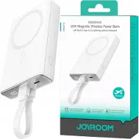 JOYROOM Powerbank magnétique avec support Jr-Pbm01, 20W, 10000Ma (blanc)