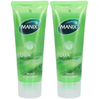 Manix Aqua Aloe Gel Lubrifiant 2x80 ml Gel(S)