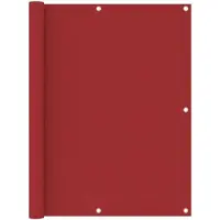 OEM Protection de balcon - 90 x 300 cm - Paravent de jardin - Tissu Oxford - Rouge - Résistant au vent et aux UV - Protection pour balcon