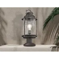 Kichler Lampe d'extérieur sur socle, zinc vieilli, E27, 60 W, Ashland Bay,