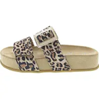 Paul green Mule beige / umbra / brun foncé