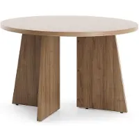 Bettso Table basse ronde AURENA Table de salon Table basse Table de canapé Noyer royal, piètement en croix design, Ø 75 x 47 cm, style loft moderne
