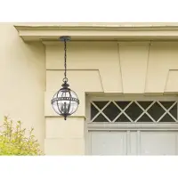 Kichler Suspension d'extérieur marron E14 40W Halleron
