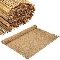 OEM Rietmat 90 x 300 cm : plante de haie naturelle, idéale comme clôture ou brise-vue pour le jardin et le balcon, à la fois décorative et pratique
