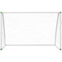 OEM But de football en PVC, ballon de lancer, 245 x 155 x 90 cm, pour jeux de jardin et d'extérieur, blanc