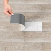 OEM Kit de lames stratifiées en PVC autocollantes (56 pièces, 8 m²), imperméables et résistantes à la déchirure, pour la cuisine, le salon et le balcon, chêne blanc