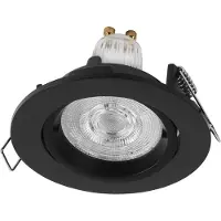 Osram 4058075853690 Kit de spots LED Twistlock encastrables flexibles, noir