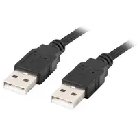 Lanberg Câble USB CA-USBA-20CU-0010-BK 1 m 2.0 USB A Noir