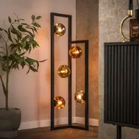 Lyora Lampe de pied en verre Stellar 5 lumières