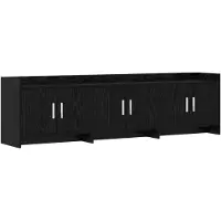 Syfax Meuble TV 168 x 33 x 47 cm Chêne noir Bois d'ingénierie