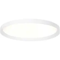 Steinhauer Éclairage de plafond moderne Flady blanc Ø30cm