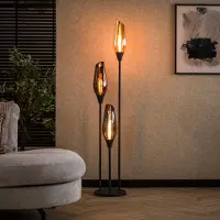 Lyora Lampe de pied en verre Cocoon 3x E27 - 168cm