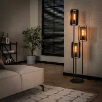 Lyora Lampe de pied en treillis métallique 3L Mesh 170 cm