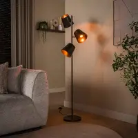 Lyora Lampe sur pied rustique Kinetic 167 cm - brun urbain
