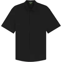 BOSS pour homme. 50565855 Chemise Swing noir (XXL), Casuel, Polyester, Manche courte