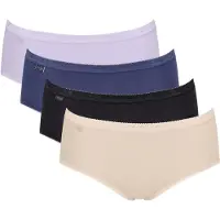 Sloggi Slip 'Basic+' indigo / noir chiné / blanc