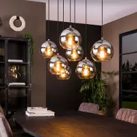 Lyora Suspension 7L Bubble avec du verre argenté qui s’estompe.