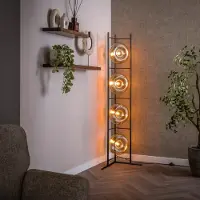 Lyora Lampe de pied en verre Soll 4x Ø 26cm