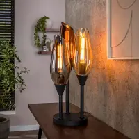 Lyora Lampe de table en verre Cocoon 3x E27 - 59cm