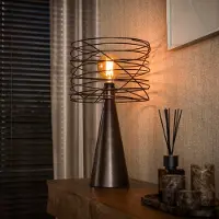Lyora Lampe de table marron urbain Curl avec capuchon de fil