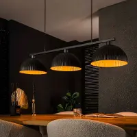 Lyora Lampe pendante industrielle Ripple 3L - Ø 30cm
