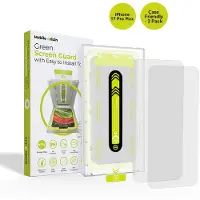 Mobile Origin 2x Verre trempé pour iPhone 17 Pro Max - Film de protection en verre trempé - Véritable verre avec applicateur