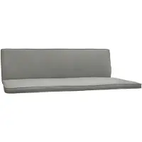 Beautissu Coussin pour balancelle Hollywood, 3 places, lot de 2, modèle Loft HS, 180 x 50 cm, gris clair