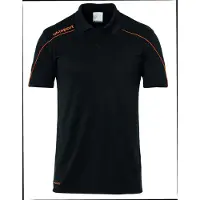 Uhlsport Stream 22 Short Sleeve Polo Noir 13-14 Years Garçon