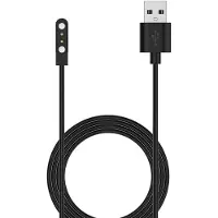 Wigento Câble de recharge pour Oppo Realme Watch 5 / Watch 3, socle de recharge magnétique USB-A, 1 mètre