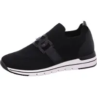 Remonte : Chaussures basses pour femmes, mocassins, couleur noire, style décontracté