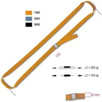 Beta Sangle de fixation avec boucle de serrage, fermée, polypropylène 250kg 1,5m 25mm