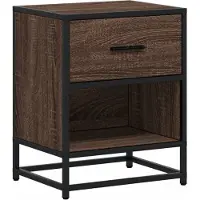 vidaXL Table de chevet chêne marron 40x31x50 cm bois d'ingénierie