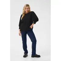 KAFFE CURVE Chemisier 'Alvina' noir