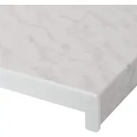 vidaXL Appui de fenêtre aspect marbre 120 x 45 x 4,5 cm PVC