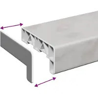 vidaXL Appui de fenêtre aspect marbre 140 x 15 x 4,5 cm PVC