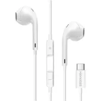 Avizar Mayaxess, écouteurs USB-C avec microphone, pour Honor 400, couleur blanche