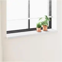 vidaXL Appui de fenêtre blanc 120 x 30 x 4,5 cm PVC