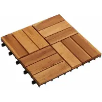 vidaXL Carreau de terrasse 20 pcs Marron 30 x 30 cm Bois d'acacia