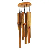 Typecat Carillons éoliens en bambou. 38 pouces, décoration suspendue pour l'intérieur et l'extérieur.