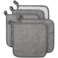 Typecat 100 % Coton Kitchen Everyday Basic Maniques en Éponge Résistantes à la Chaleur pour la Cuisine et la Pâtisserie, Lot de 5 A