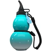 Tlily Bouteille D'Eau en Forme Gourde D'Inspiration Rétro Chinoise 800 Ml Bouteille D'Eau en Forme Gourde Bouteille D'Eau Sport en Forme Gourde Bouteille