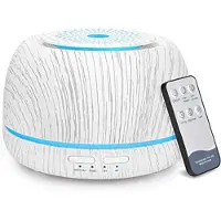 Typecat Diffuseur d'huiles essentielles aromatiques 300 ml, diffuseur de brume fraîche 8 heures avec Re
