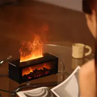 Typecat Diffuseur d'arômes de flamme, humidificateur d'air à huile essentielle pour cheminée, brume fraîche