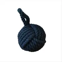 Typecat Butée de porte décorative de table en forme de nœud de poing de singe, diamètre 15 cm (6 pouces), style nautique