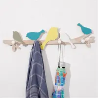 Typecat Cintre en forme d'oiseau, porte-serviettes, patères, chapeaux, clés, vêtements, peignoirs