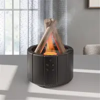 Typecat Diffuseur de flamme simulée Bonfire Humidificateur d'air à ultrasons Brume froide M