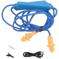 Tlily Bouchons D'Oreille pour Écouteurs de Travail, Suppression Du Bruit, Protection Auditive, Chantiers de Construction, Endroits Bruyants Bleu