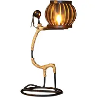 Typecat Bougeoir en fer pour femme africaine, décoration de table de bar pour la maison