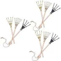 Typecat Outil de Râteau en Fer pour Paysage, Accessoires D'Aménagement Paysager Faits à la Main, Accessoires de Modèle, Décoration de la Maison,
